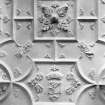 Detail of ceiling in drawing room.