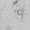 St Kilda, Village. Survey drawings of Cleit 32. Scanned extract from DC 10835. 
