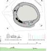 RCAHMS publication drawing: plan of Berrybrae recumbent stone circle