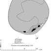 RCAHMS publication drawing: plan of The Cloch recumbent stone circle