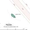 RCAHMS publication drawing: plan of The Gray Stone of Clochforbie recumbent stone circle