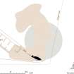 RCAHMS publication drawing: plan of Hill of Fiddes recumbent stone circle 