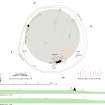 RCAHMS publication drawing: plan of Mains of Hatton recumbent stone circlce