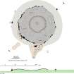 RCAHMS publication drawing: plan of Montgoldrum recumbent stone circle