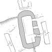 RCAHMS Illustration. Plan of Blackhouse R, Village Bay, Hirta. 400dpi copy of GV005932.