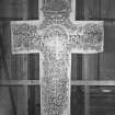 Photographic copy of rubbing showing the face of the Dupplin Cross