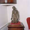 First floor, living room, small female sculpture, detail