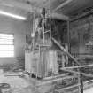 Interior view of the Carbonation Plant Brown Liquor and Lime Mixing Tank where the melted liquor from the Affination Station was mixed with slaked lime (T&L No.: 21183/7)