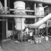 Interior view of the Wet Dust Collector Plant, which sucked sugar dust from various areas in the Refinery to product light brix liquid (sweet water), which was recycled into the process (T&L No.: 21180/7)