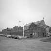 Motherwell, Craigneuk Street, Anderson Boyes
General exterior view from south west of block of office buildings at the west side of the works