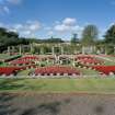 Formal garden, view from SSE