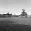 View of walled garden from S