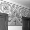 Glasgow, Abercromby Street, St Mary's RC Church.
Wall, painted decoration, detail.