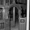Glasgow, Abercromby Street, St Mary's RC Church.
Baptismal font enclosure, carved entrance archway, detail.