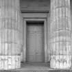 Detail of W doorway and Doric columns