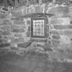 Arbuthnott Aisle, 1st. floor, interior view of window in West wall.