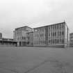 Secondary school. Main central block. View from WNW