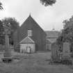 View from adjacent graveyard to W