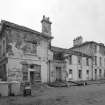 View of courtyard buildings from NW