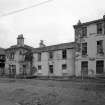 View of courtyard buildings from SW