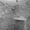 Interior.
Ground floor, scullery, detail of upper wall.