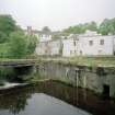 Edinburgh, West Mill Road, West Mills.
View from N of rear of site, with Water of Leith in foreground.