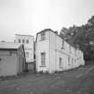 Edinburgh, West Mill Road, West Mills.
View from W of side of works facing West Mill Road.