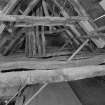 View of roof structure from W.