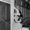 Interior. Assembly Hall detail of woodwork