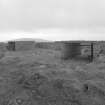 View of East battery stand ammunition lockers from SW.