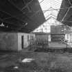 Newtongrange, Lady Victoria Colliery, Smithy
Smithy:  interior view from east, showing bothy range (left)