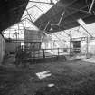 Newtongrange, Lady Victoria Colliery, Smithy
Smithy:  interior view from south east, showing bothy range (left)