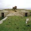 View of gun emplacement from SSW.