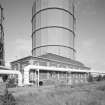 Edinburgh, Granton Gasworks, Pumping Station
General view from SW. Gasholder No.3 standby leg is visible in the foreground