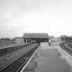 Perth, Leonard Street, General Station
Platforms 2 & 3: view from south showing south side of station, and bi-furcation of lines, Platform 3 (left) going north to Inverness, and Platform 2 (right) serving trains to Dundee and Aberdeen