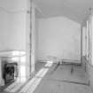 Donibristle airfield, view of interor of South room showing fireplace and evidence of former partition walling.