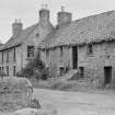 Fife, Falkland. View of cottages in Balmblae.