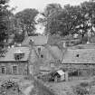 View of cottages and gardens in Balmblae, Falkland