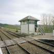 View from NW of signal box at E end of station
