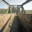 Blantyre, Station Road, David Livingstone Memorial Footbridge
View from W along deck of bridge from near to W end
