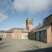 Hawick, Commercial Road, Fire Station
View from south east of south leg (right) and Commercial Road leg (centre) of station