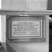 Interior.
Memorial to Frederick Henry Maitland, 13th Earl of Lauderdale