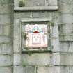 Aberdeen,King's College, Chapel.
Detail of armorial panel on South side of chapel.