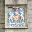 Aberdeen, King's College, Chapel.
Detail of armorial panel on South side of chapel.