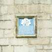 Aberdeen, King's College, Chapel.
Detail of armorial panel on South side of chapel.