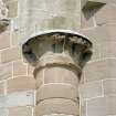 Aberdeen, Chanonry, St Machar's Cathedral.
East front, detail of carved column head .