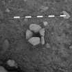 Area 1 F103  Post-hole pre-excavation by boulder, from W