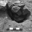 Area 1 F1059  Half-section with beehive quern, from E