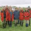 RCAHMS Muck Survey. The Muck survey team with the MacEwens of Port Mor House.