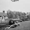 View of Wyndford Lock and the lock-keeper's cottage, Forth and Clyde Canal